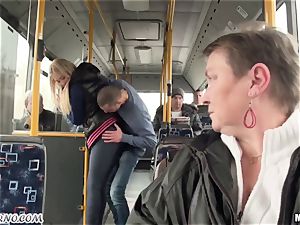 Public lovemaking on the bus on the way to school