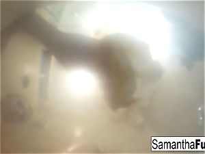 Samantha Saint tub fucky-fucky with Abigail Mac